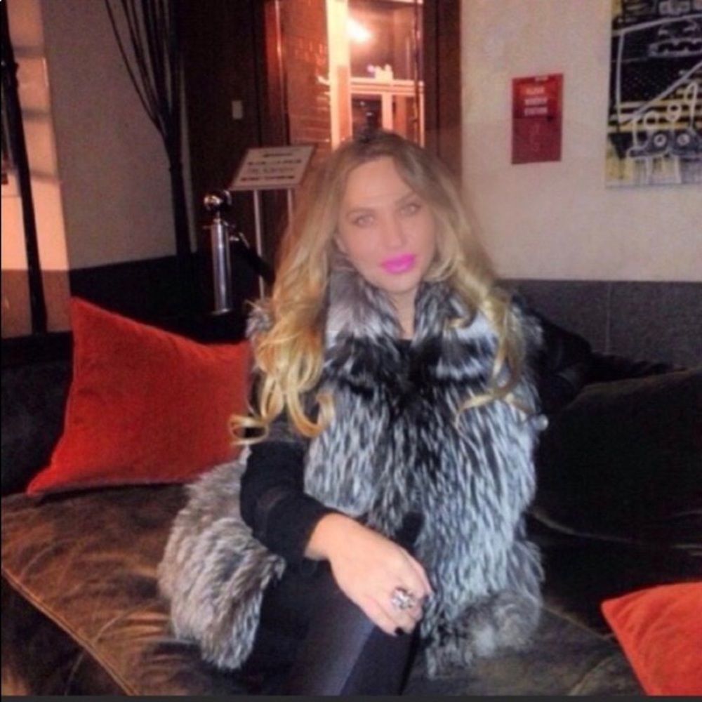 Genuine Silver Fox Fur Vest